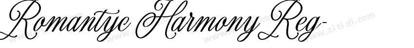 Romantyc Harmony Reg字体转换